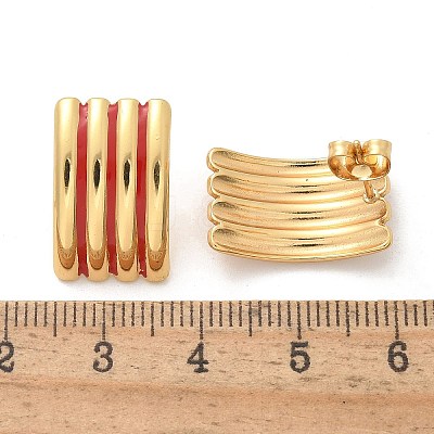 304 Stainless Steel Stud Earrings LS-EJEW-A130-03B-G-1