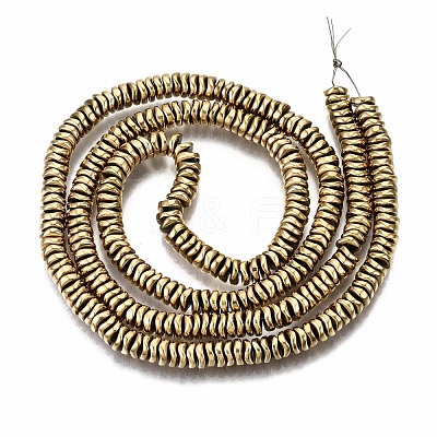 Electroplate Non-magnetic Synthetic Hematite Beads Strands G-T114-55G-1