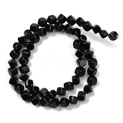 Natural Black Onyx(Dyed & Heated) Beads Strands G-A257-A01-01-1