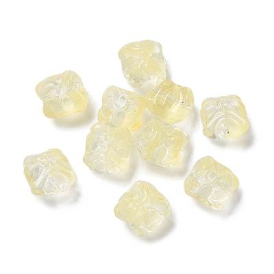 Baking Paint Transparent Glass Beads GLAA-C035-01K-1