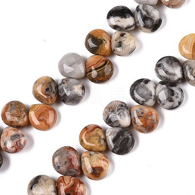 Natural Crazy Agate Beads Strands G-T138-128-1