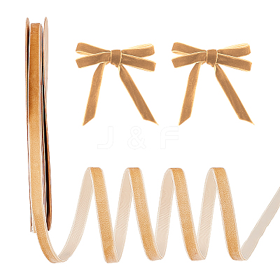 Single Face Velvet Ribbons OCOR-WH0080-14E-02-1