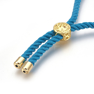 Cotton Cord Bracelet Making KK-F758-03B-G-1