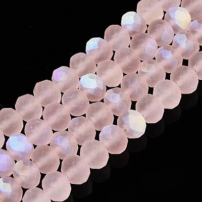 Transparent Glass Beads Strands X-EGLA-A044-T8mm-MB22-1