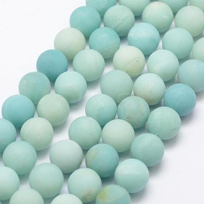 Natural Amazonite Beads Strands G-K209-03A-12mm-1