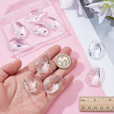 10Pcs Glass Pendants GLAA-ME0001-16C-1