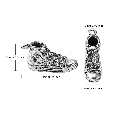 Tibetan Style Alloy Pendants TIBEP-A24566-AS-LF-1