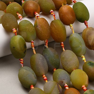 Natural Agate Beads Strands G-A321-M04-01-1