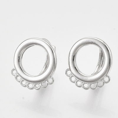 Hoop Earring Findings KK-T048-007P-NF-1