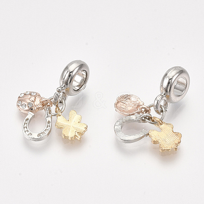 Alloy European Dangle Charms X-MPDL-S066-077-1