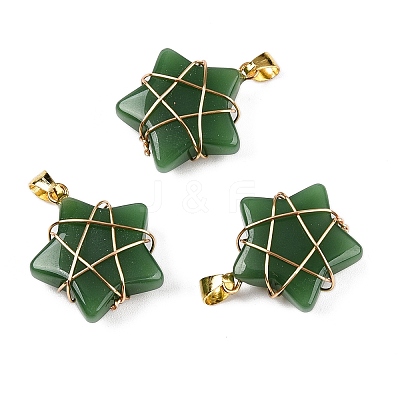 Lampwork Pendants GLAA-T023-06D-1