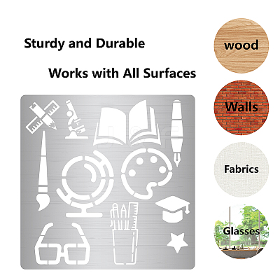 Stainless Steel Cutting Dies Stencils DIY-WH0238-066-1