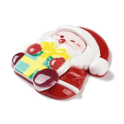 Christmas Theme Opaque Resin Cabochons RESI-F053-A03-1