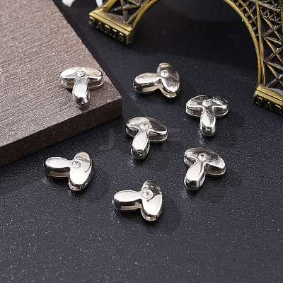 Letter Slider Beads for Watch Band Bracelet Making ALRI-O012-T-NR-1