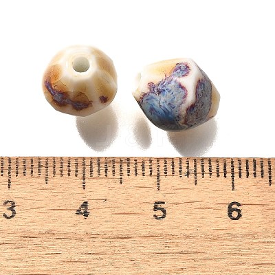 Vintage Style Glazed Ceramic Porcelain Beads PORC-H013-01-25-1