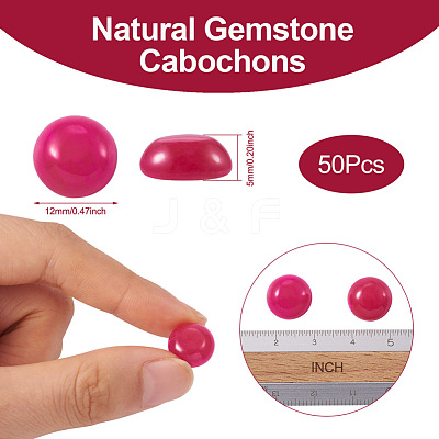 Natural Agate Cabochons G-R416-12mm-13-1