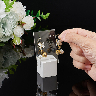 2Pcs 2 Style Acrylic Earring Display Stands EDIS-CA0001-01-1