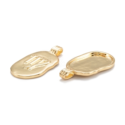 Brass Pendants KK-O140-20G-01-1