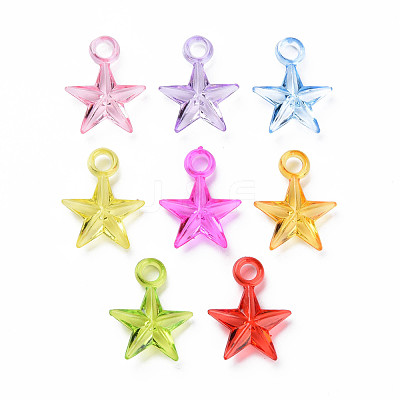 Transparent Acrylic Pendants MACR-N013-029-A01-1