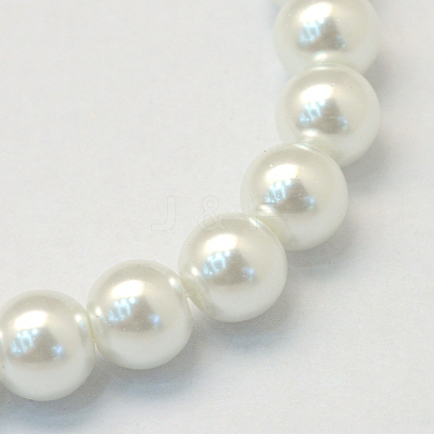 Baking Paint Glass Pearl Round Bead Strands HY-Q003-10mm-01-1