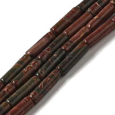 Natural Polychrome Jasper/Picasso Stone/Picasso Jasper Beads Strands G-D464-36-1
