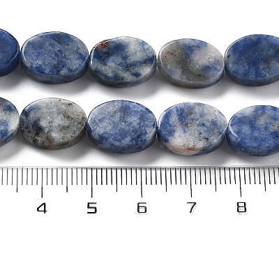 Natural Blue Spot Jasper Beads Strands G-P559-B26-01-1