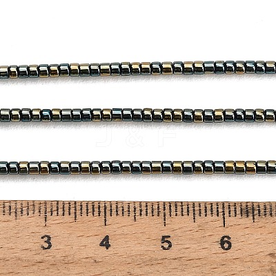 Electroplate Glass Beads Strands GL-CBAA615-01B-1