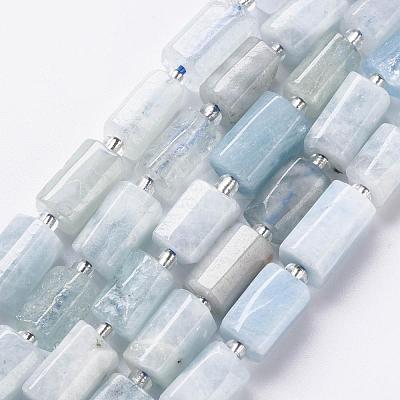Natural Aquamarine Beads Strands G-S345-8x11-005-1