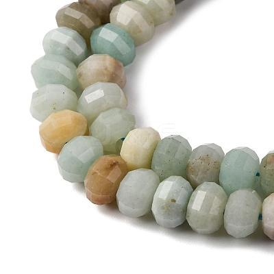 Natural Flower Amazonite Beads Strands G-P587-D08-02-1