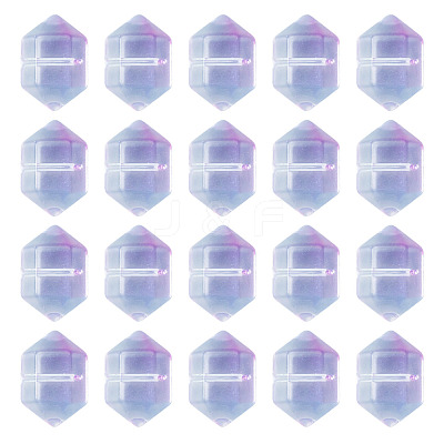 30Pcs Transparent Handmade Lampwork Beads LAMP-TADJ0001-12D-1