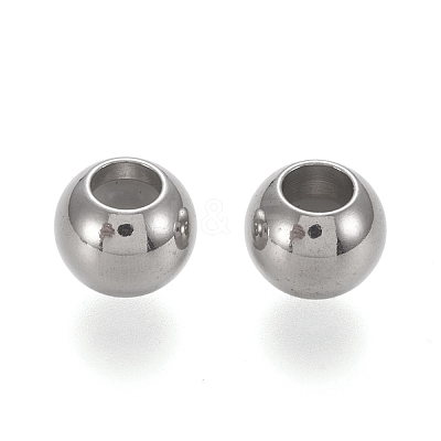 202 Stainless Steel Beads X-STAS-K204-02A-P-1