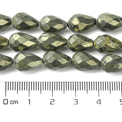 Natural Pyrite Beads Strands G-D067-J04-1