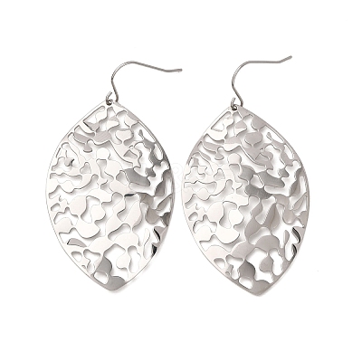 304 Stainless Steel Dangle Earrings EJEW-F393-22P-1