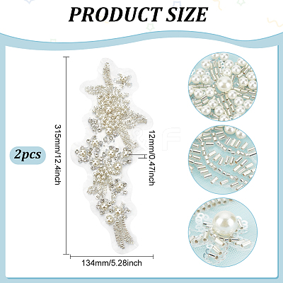 Embroidered Floral Lace Collar DIY-WH0308-419-1