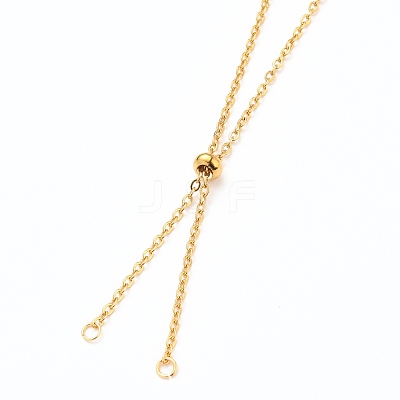 304 Stainless Steel Slider Necklace Making AJEW-JB00776-02-1