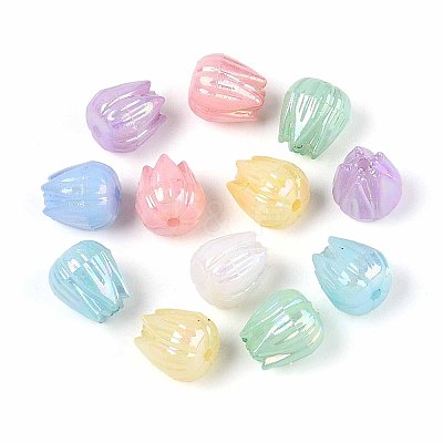 Opaque Acrylic Beads OACR-N150-09-1