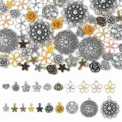 60Pcs 20 Styles Tibetan Style Alloy Pendants FIND-FS0005-06-1