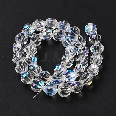 Transparent Glass Beads Strands GLAA-F114-02B-10-1