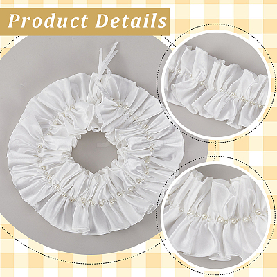 Polyester Lady Tulle Collars AJEW-WH20072-25A-1