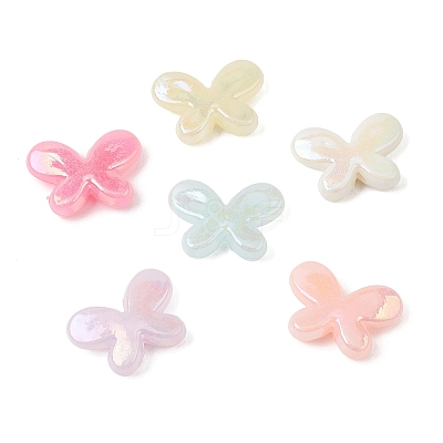 UV Plating Opaque Acrylic Beads OACR-G058-13D-1