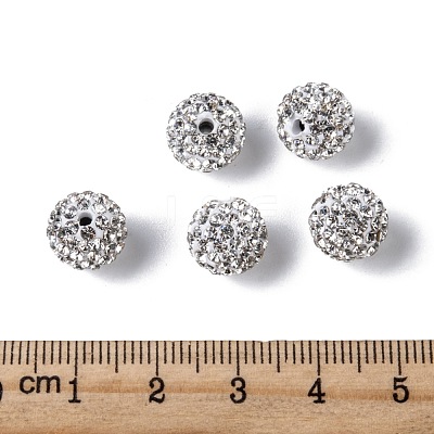 Grade A Rhinestone Pave Disco Ball Beads RB-Q102-12-1