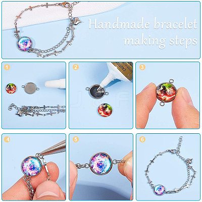 Flatback Glass Cabochons for DIY Projects GGLA-AR0001-01J-1