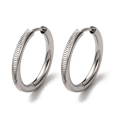 304 Stainless Steel Hoop Earrings EJEW-D331-09P-1