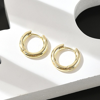Rack Plating Brass Hinged Hoop Earrings for Women EJEW-E270-24G-1