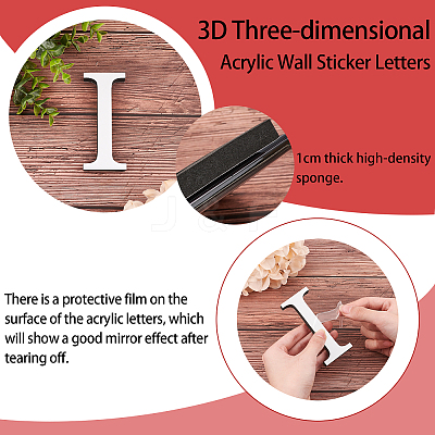 Acrylic Mirror Wall Stickers Decal DIY-CN0001-13A-I-1