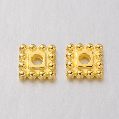Tibetan Style Alloy Spacer Beads TIBEB-P002-02G-RS-1