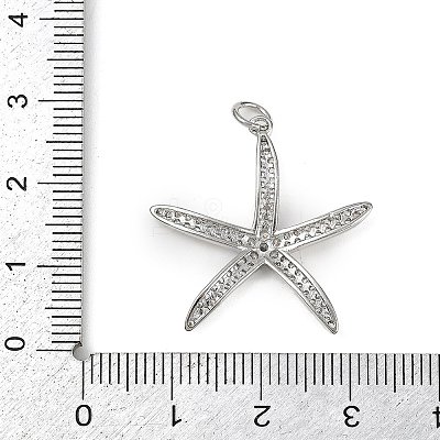 Brass Micro Pave Cubic Zirconia Pendants KK-R230-02P-1