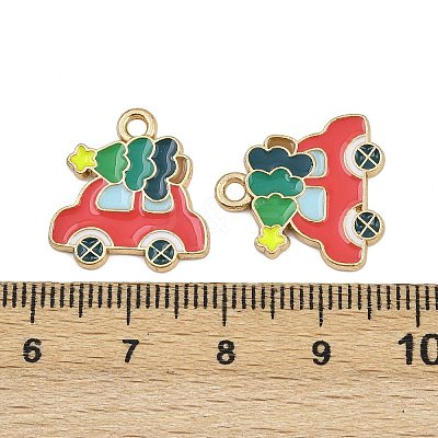 Christmas Themes Alloy Enamel Pendants ENAM-Z023-01G-06-1