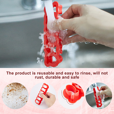 2Pcs ABS Plastic Cookies Moulds DIY-GF0010-24-1