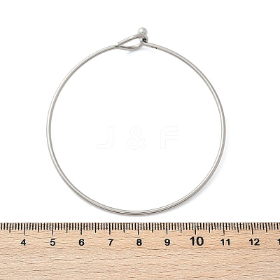 304 Stainless Steel Bangles for Women BJEW-C088-01P-1